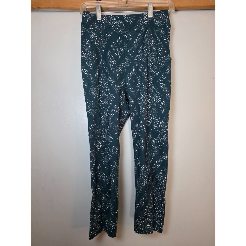 POP Fit Women's Capris Leggings Teal Size M Athleisure Workout Fitness‎ Yoga Gym